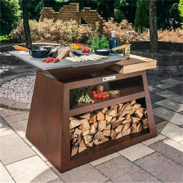 Low Price BBQ Grills Corten With Grill Ring